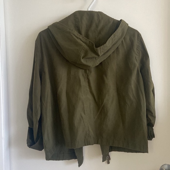 Brandy Melville Cropped Army Jacket - Picture 2 of 2